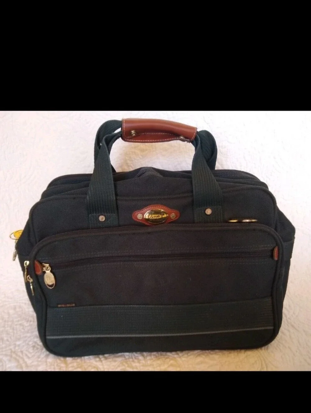 Ricardo Beverly Hills Big Sur Travel Duffel Bag Carry On Weekender Black Brown T